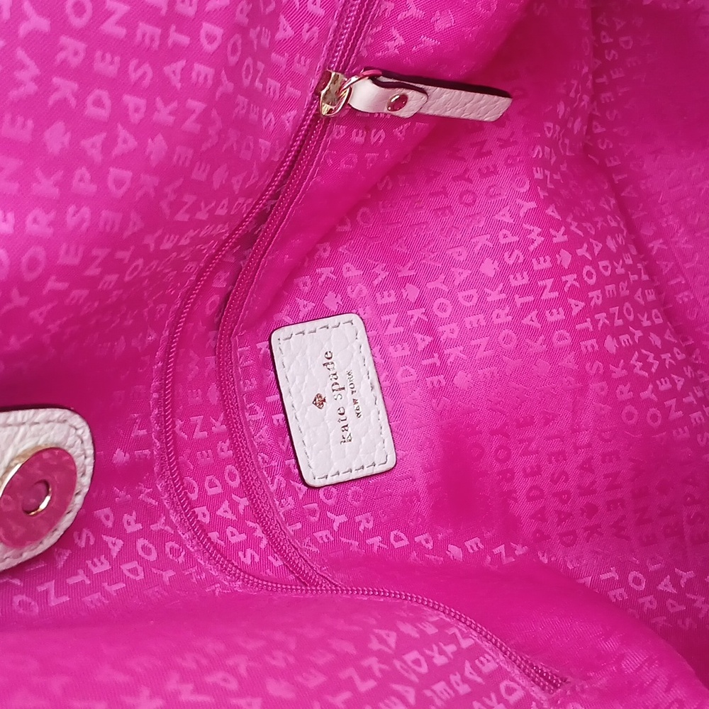 Kate Spade Cream and Pink Satchel - Picture 13 of 17